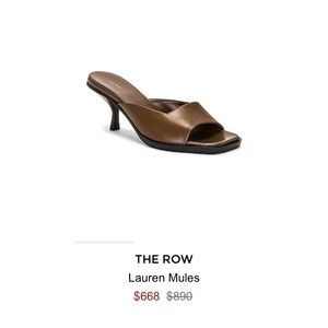NWT The Row Lauren Heels 36
